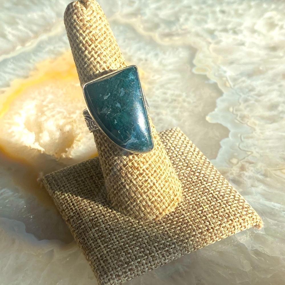 Indian Agate Ring sz 8 😻✨